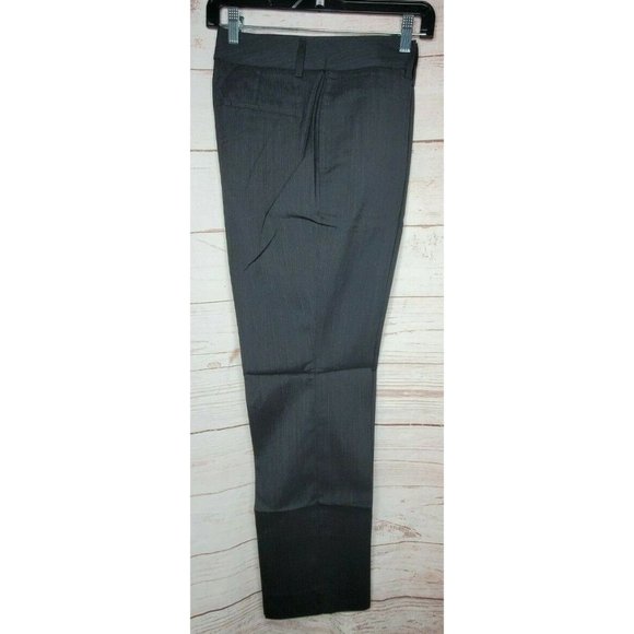 Doc & Amelia By Cintas Charcoal Gray Wool Polyester 4 Regular Women Dress Pants - Picture 1 of 12